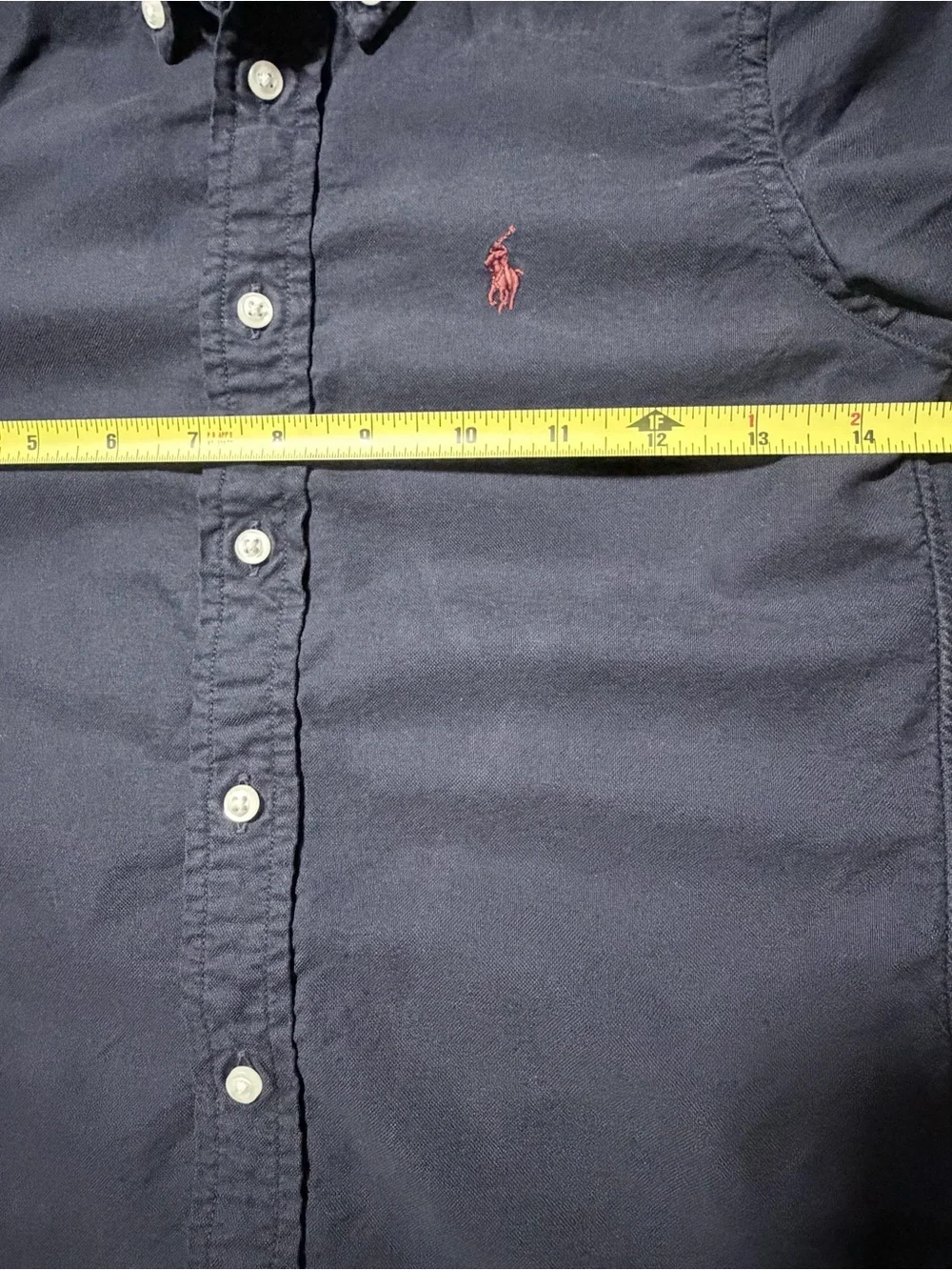Boys Ralph Lauren Dark Blue Long Sleeve Button Down Shirt Embroidered Logo Pony